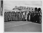 Mother Mary Columba, MM, arrival at Puunene Airport, Maui, Hawaii, ca. 1951