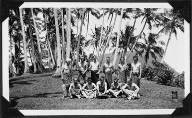 New Zealand policemen at Aleipata police post, Western Samoa