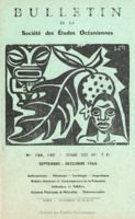 Bulletin de la Société des Études Océaniennes numéro 156-157