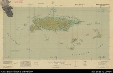 Papua New Guinea, Admiralty Islands, Manus and Adjacent Islands, 1944, 1:253 440