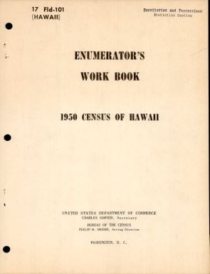 [Folder 240] Hawaii- Enumerator's Workbook