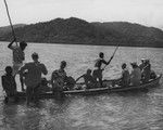 Members the Capricorn Expedition on their way back from Viti Levu, after a day of diving with the Fijians at the Island of Serua