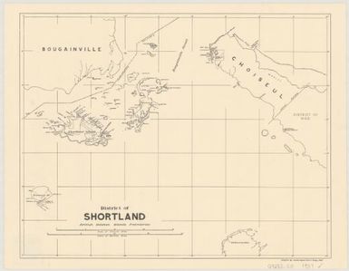 District of Shortland, British Solomon Islands Protectorate / compiled by Lands Department