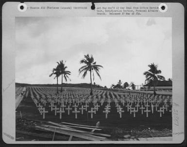 Agat Military Cemetery Where American Soldiers Are Buried On Guam. (U.S. Air Force Number 60378AC)