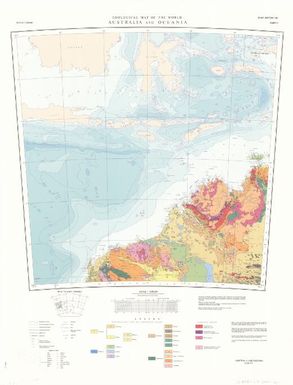 Geological map of the world Australia and Oceania (Sheet 6)