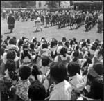 Kailao at Pangai Mala'e. Ve'ehala and Malupō of the Komiti faiva (Dance Committee), pupils of Queen Salote College