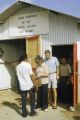 Federated States of Micronesia, people in security line at Yap Island airport