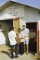 Federated States of Micronesia, people in security line at Yap Island airport