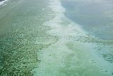 Oceania, aerial view of shallow water