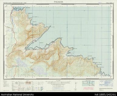 Samoa, Upolu, Fagaloa, Series: NZMS 174, Sheet 24, 1966, 1:20 000
