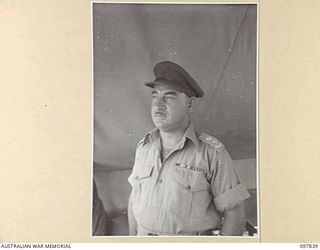 CAPE WOM, WEWAK AREA, NEW GUINEA. 1945-10-13. LIEUTENANT COLONEL W.H. MENCE, CEME, 6 DIVISION