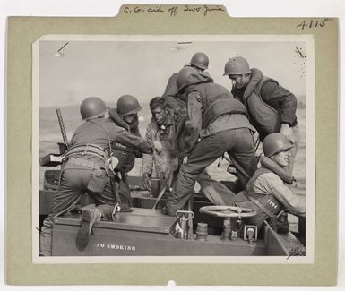 Wounded Marine Gets Coast Guard Aid Off Iwo Jima