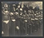 Wahgi men, Hallstrom Livestock and Fauna Trust Station, Nondugl, Apr 1949