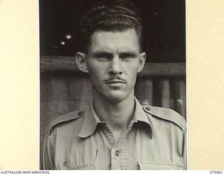 NEW GUINEA. 1944-01-30. QX20732 CORPORAL D.R. MCALPIN (1) 25TH FIELD SECURITY SECTION