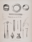 Ornaments et instruments des habitants des iles Carolines.