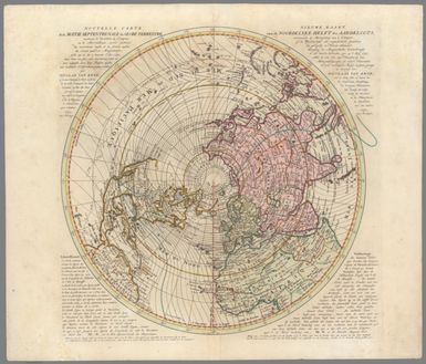 Nouvelle Carte de la Moitie Septentrionale du Globe Terrestre montrant la Variation du Compas, ou le Merveileux accord enchaine des mouvemens regles et ne jamais cessans du vivant pourvoir Magnetique; telles qu'on les a trouvez l'An 1750 (A new map of the southern half of the earth's globe : shewing the variation of the compass, or the marvelous concatenated concurrence of the regular and never ceasing motion of the living magnetick power, as it was found in the year 1750)