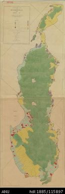 Papua New Guinea, Vegetation Map of Bougainville and Buka Is., 1945, 1:126 720