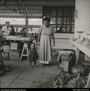 Woman and child at the market