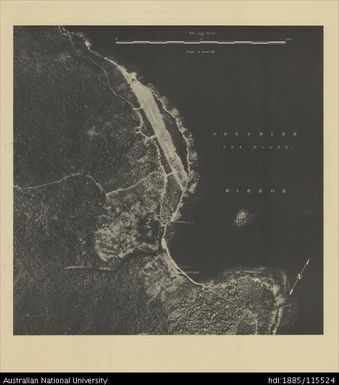 Papua New Guinea, Admiralty Islands, Hyane Harbor-Lorengau (reverse), 1944, 1:6 500