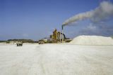 Marshall Islands, limestone quarry in Majuro