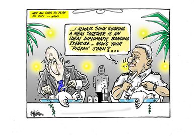 Not all goes to plan for Key in Fiji