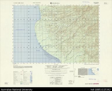 Papua New Guinea, Bougainville, Kiakara, Series: AMS X713, Sheet 6740 II, 1966, 1:50 000