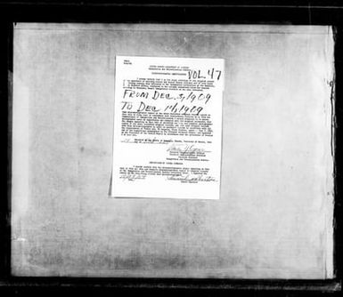 Volumes 47 and 48: December 3, 1909 - January 27, 1910
