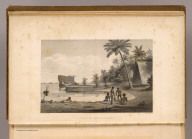 Scene at Oatafu Island. Drawn by A.T. Agate. W.E. Tucker sc. (Philadelphia: Lea & Blanchard. 1845)