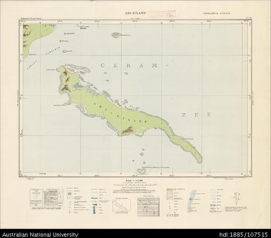 Indonesia, Western New Guinea, Adi-Eiland, Series: Nederlands-Nieuw-Guinea, Sheet 17-J, 1957, 1:100 000