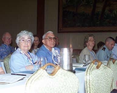 At the Hilton Hawaiian Village, Korean Symposium attendees listen to panelists that consisted of historians, veterans, and other witnesses of the War. The symposium was hosted by PACAF Headquarters, Hawaii