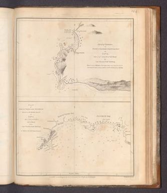 Plan of Vinkops or Wine-Coopers Point and Bay on Java.. by Capt Charles Gust. Ekeberg. (with) Plan of Dirck Vries and Maurice Bays on the South Coast of Java from Capt Charles Gust. Ekeberg.