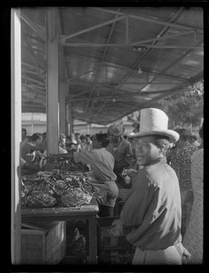 Market scene, Papeete, Tahiti