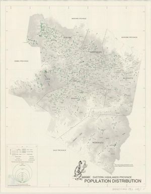 Population distribution / Eastern Highlands Province
