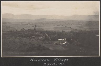 Korovou, Fiji, March 1928