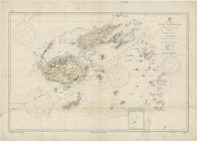 Fiji Islands, South Pacific Ocean : from surveys between 1854 and 1882 with additions from United States and Fiji Govt. surveys / Hydrographic Office