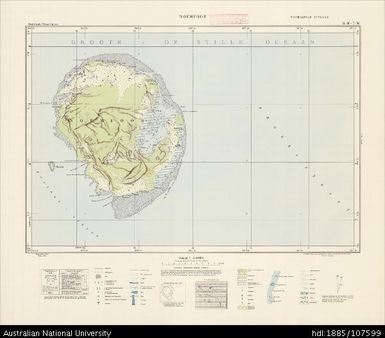 Indonesia, Western New Guinea, Noemfoor, Series: Nederlands-Nieuw-Guinea, Sheet 8-M & 7-M, 1958, 1:100 000