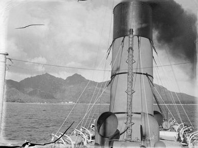 [Smoke stack on a ship]