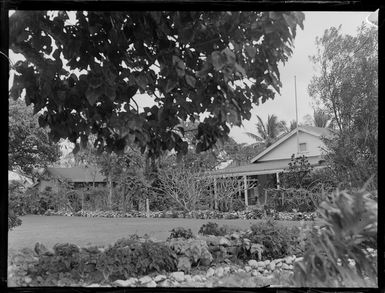 General exterior view of Rarotonga hospital, Cook Islands, including gardens