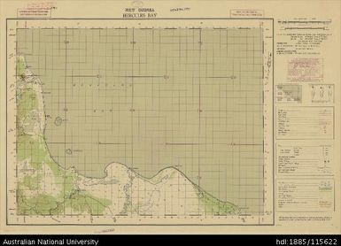 Papua New Guinea, Southern New Guinea, Hercules Bay, 1 Inch series, Sheet 3694, 1944, 1:63 360