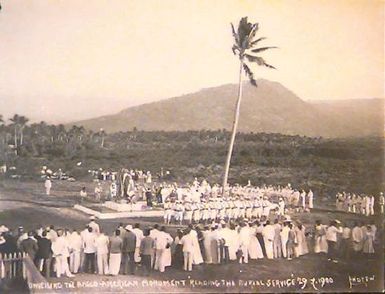 Unveiling the Anglo-American Monument, 29 July 1900