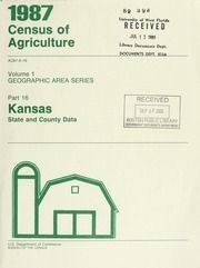 1987 census of agriculture, pt.16- Kansas