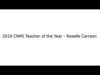 2019 CNMI Teacher of the Year - Roselle Carreon