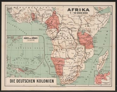 ["Die deutschen Kolonien - Landkarte - Berlin"]