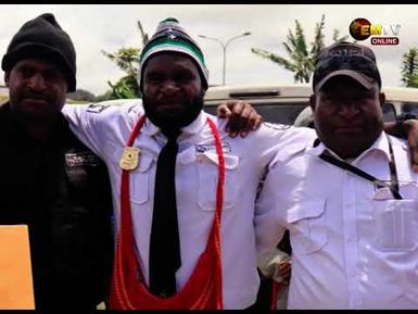 GUARD RECIEVES DIPLOMA