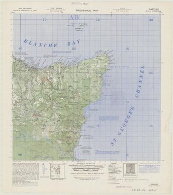 New Britain, provisional map (Gazelle)