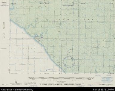 Papua New Guinea-Indonesia, New Guinea, Merauke, Aeronautical Approach Chart Series, Sheet 1097 A-I-G, 1957, 1:250 000