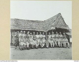 LAE, NEW GUINEA. 1944-09-27. OFFICERS OF THE 43RD FIELD ORDNANCE DEPOT