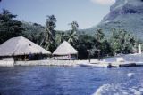 French Polynesia, dock at Club Mediterranee in Bora Bora