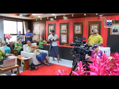 Pālemia Hon. Fiame Naomi Matā'afa ma le vasega 'o Tusitala (24 March 2025)