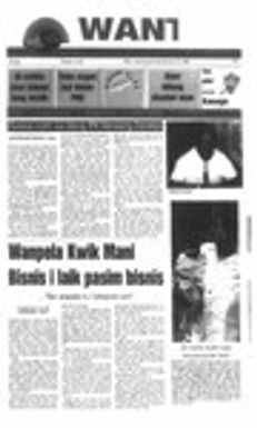 Wantok Niuspepa--Issue No. 1334 (January 20, 2000)